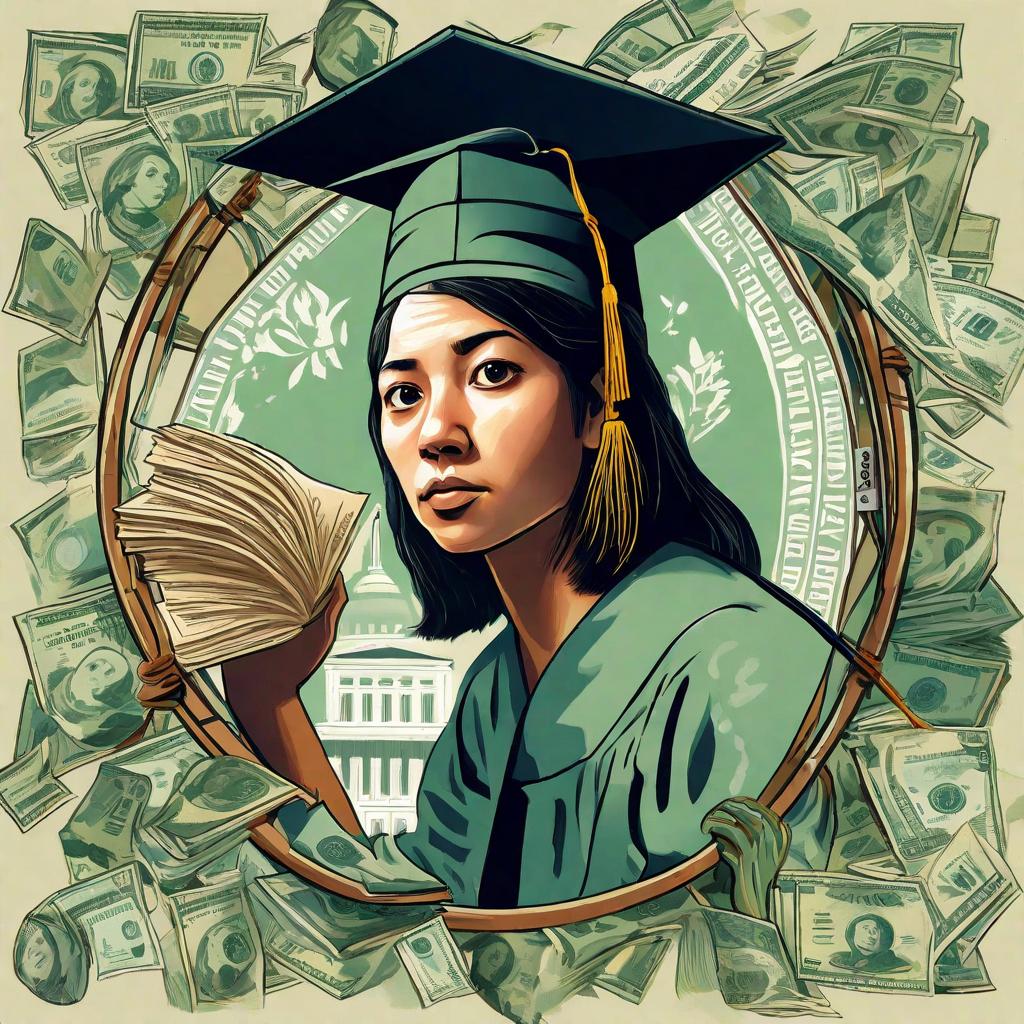 As the pandemic gripped the nation, the U.S. Department of Education (DOE) took swift action under the CARES Act. This landmark legislation froze federal student loan payments and set the interest rate to 0% for all ED-held loans. This marked the genesis of the student loan pause.
Digital Illustration: Adopting a digital canvas, picture a symbolic scene with a quill transforming into a beam of light, signing the CARES Act. Influenced by surrealism, the scene incorporates dreamlike elements to convey the transformative impact of the legislation. A warm, golden glow symbolises a positive change amid crisis.--v 5 --stylize 1000